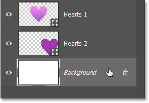 How to Draw Custom Shapes in Photoshop 185 Selecting the Background layer.