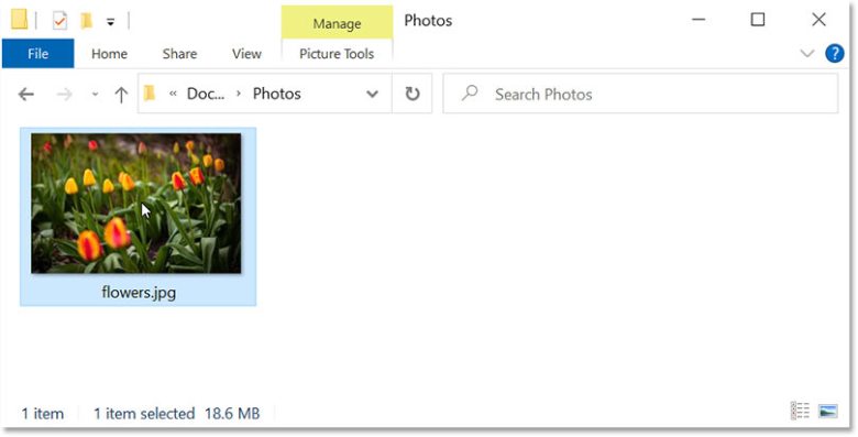 How to Make Photoshop Your Default Image Editor 6 Double-clicking on the image to open it in Windows