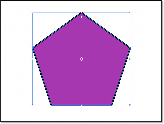 Using the Shape Tools in Photoshop CC 2021 169 A symmetical polygon shape drawn in Photoshop CC 2021