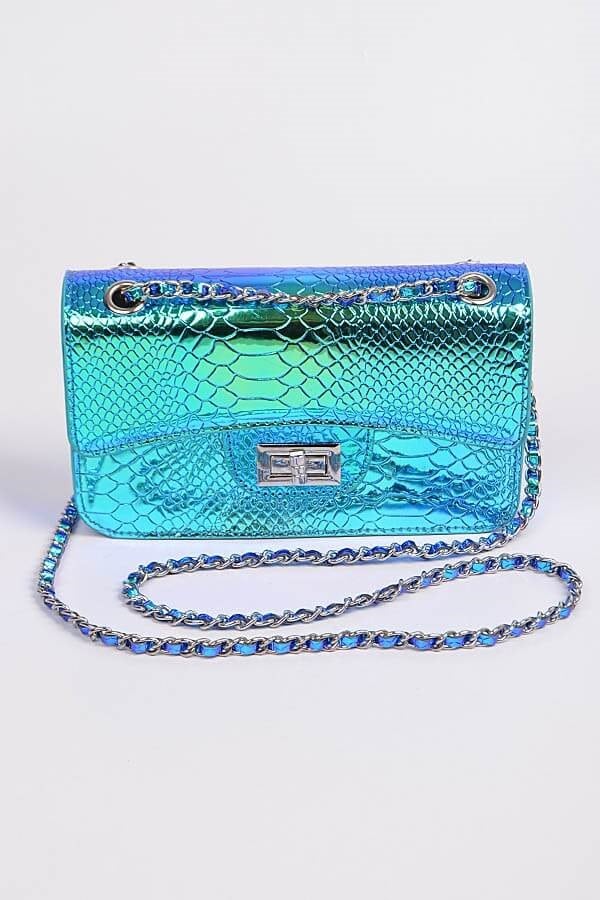 Reflective Python Crossbody