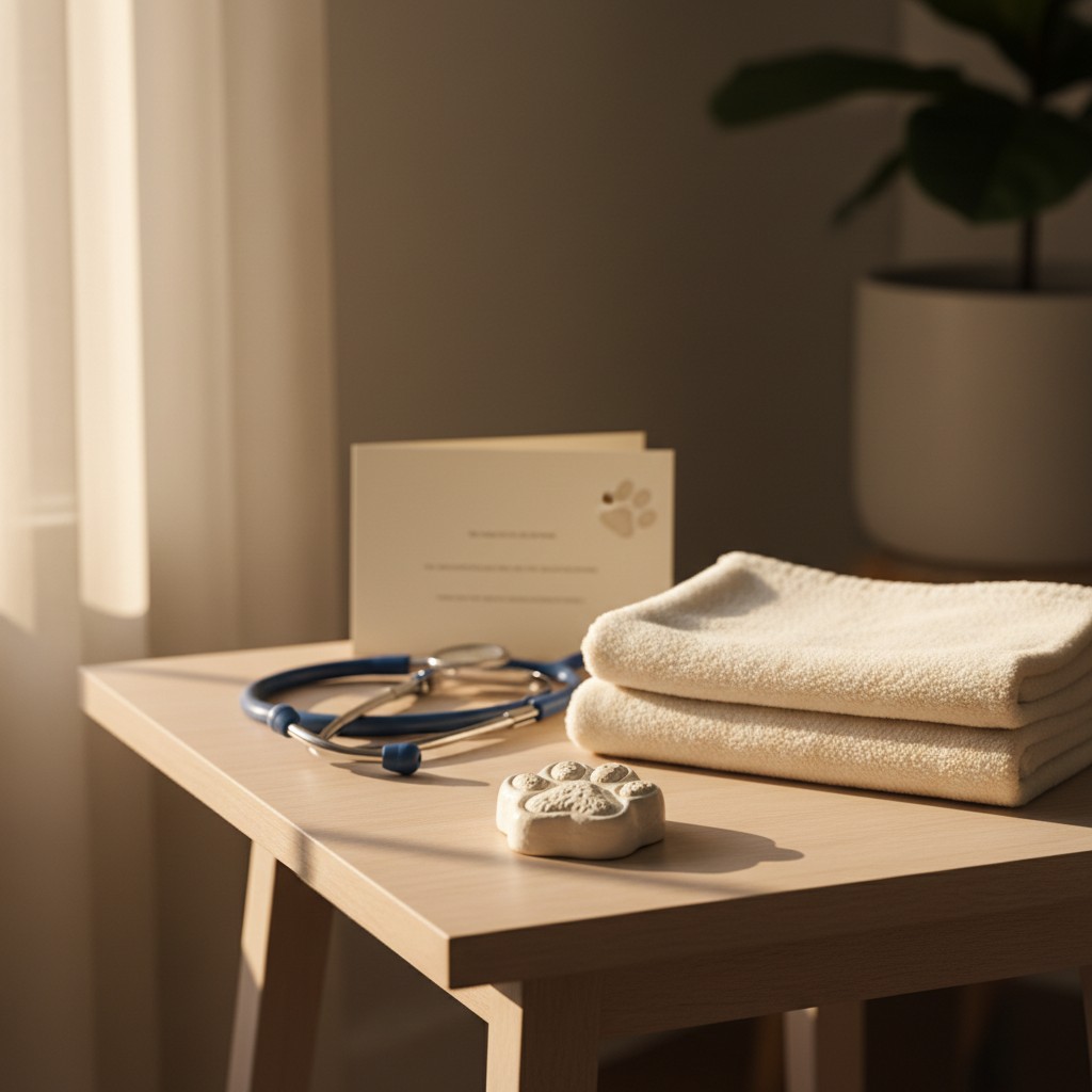 A perched owl stares towards the viewer, appearing to speak with a slight downward tilt as if conveying a wistful yet rega...