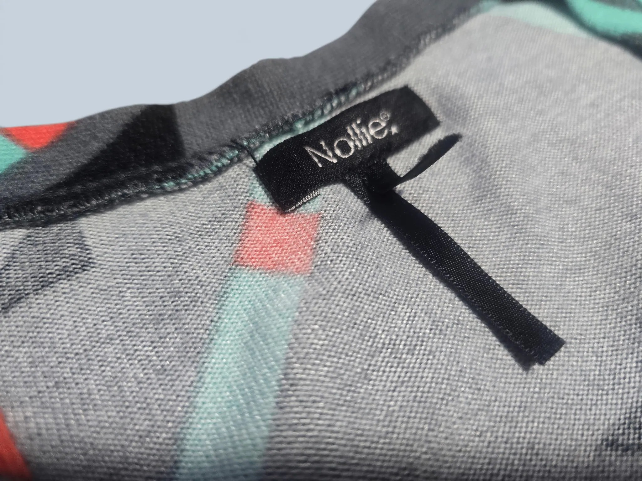 Nollie Size Small Southwestern Aztec Geometric Knit Button Cardigan Sweater Gray Mint image 3