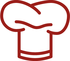 red chef hat icon