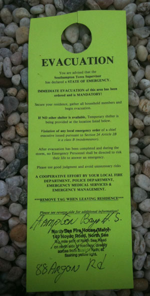 Evacuation-notice