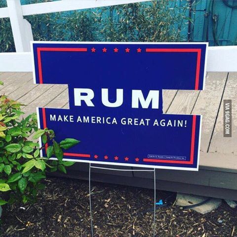 Rum make america great again