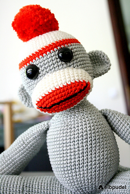 Free Sock Monkey Patterns - Peek-a-Boo 