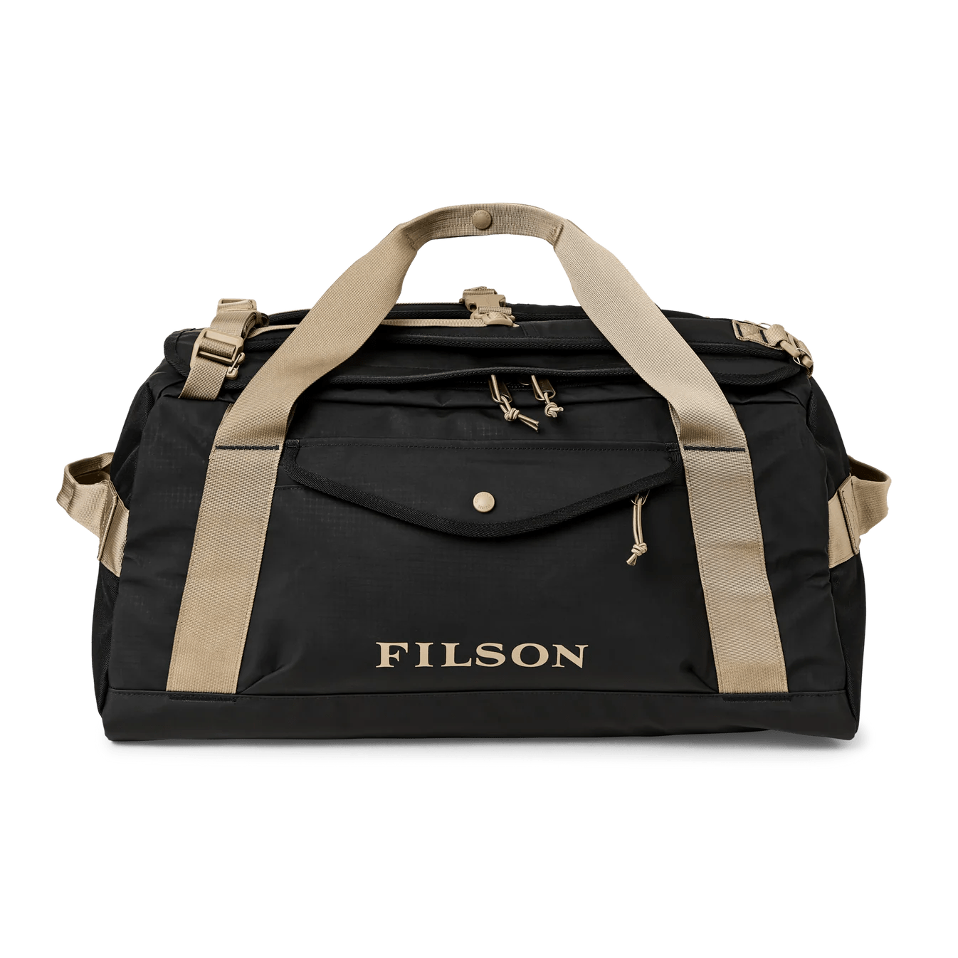 Filson black duffel bag