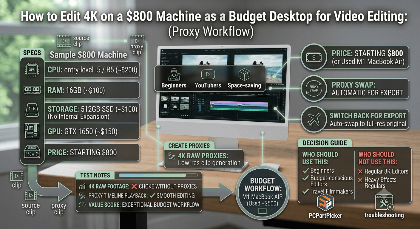 Here's the secret the gear companies don't want you to know: you don't need a $4,000 machine to edit 4K. You need a proxy workflow.