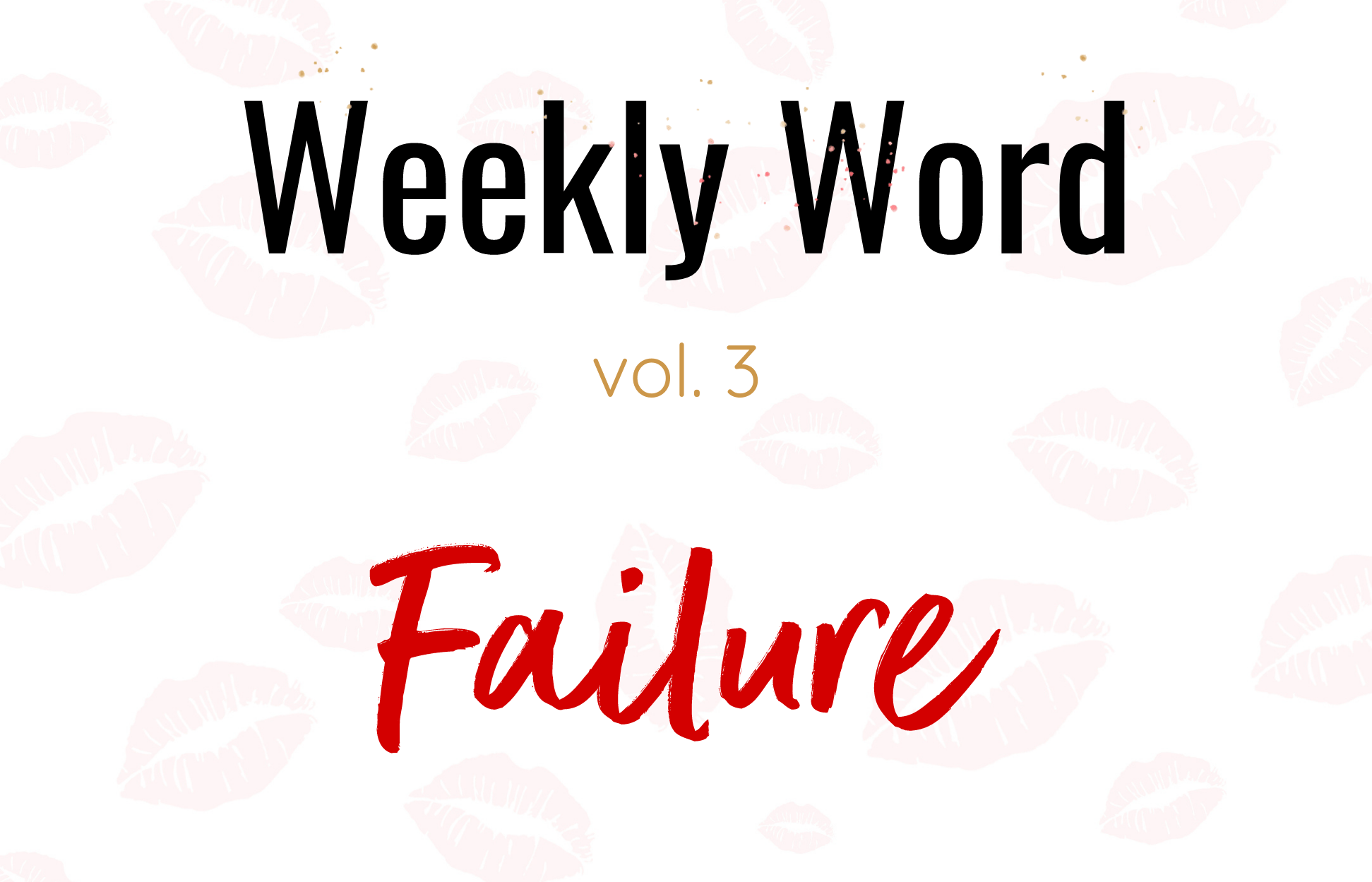 Weekly Word | Vol. 3 – - Peggie Sue Weekly word