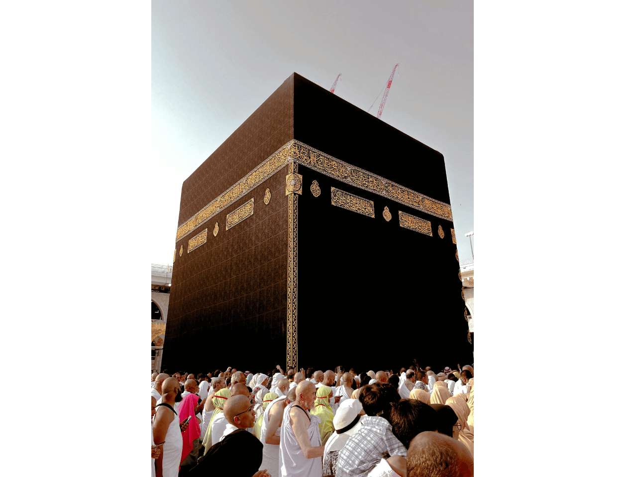 La Kaaba au centre de la mosquée al-Haram à La Mecque