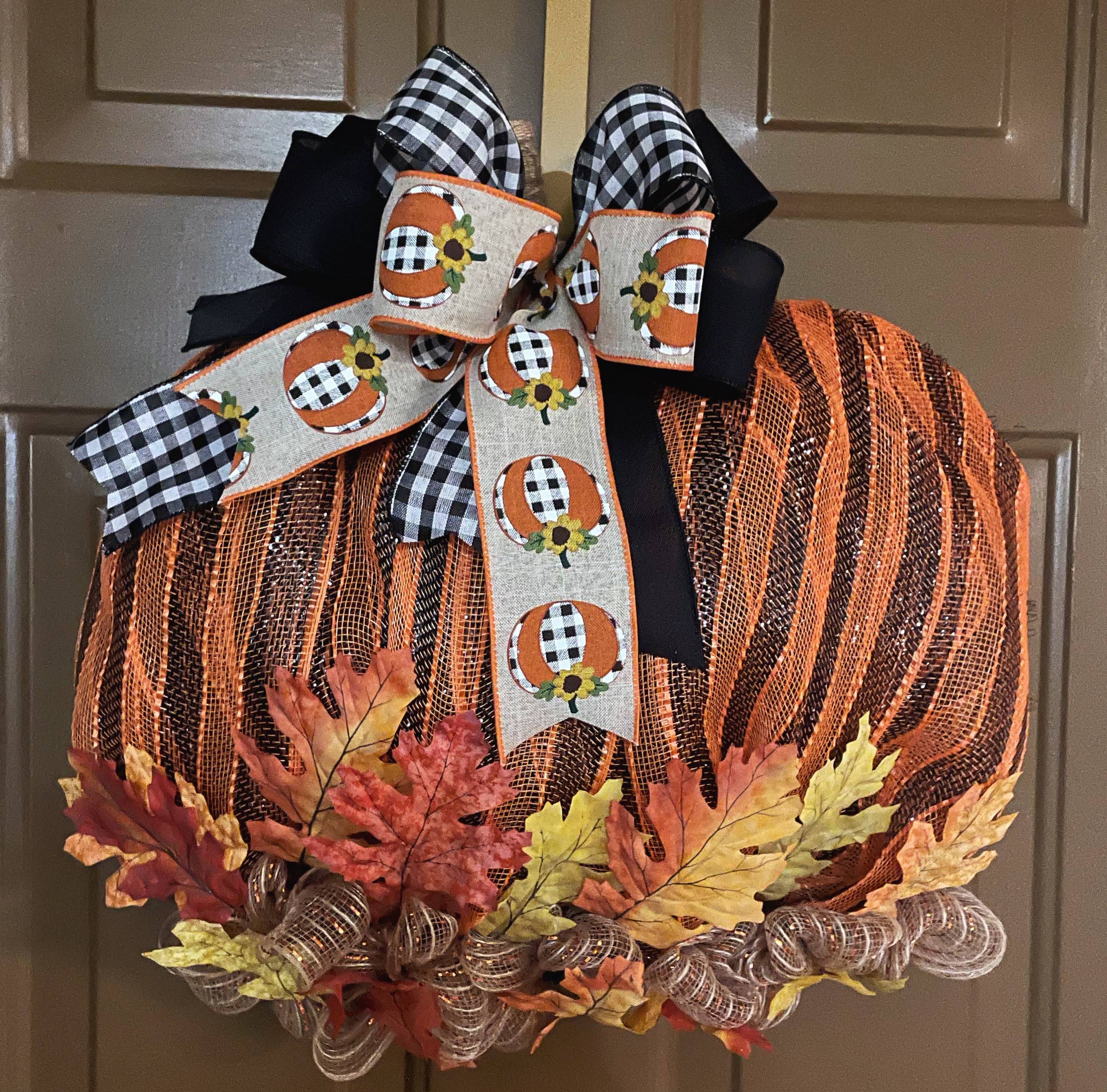 Autumn Harvest Pumpkin Wreath