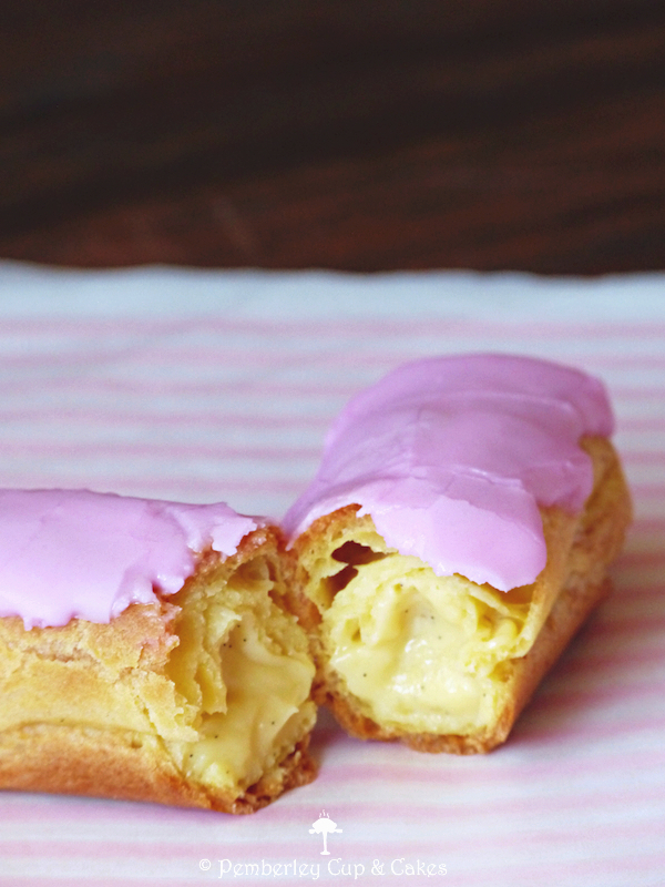 Sugar glazed éclairs