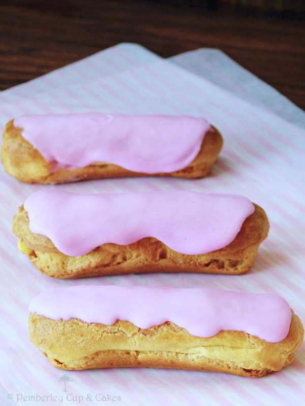 Sugar glazed éclairs