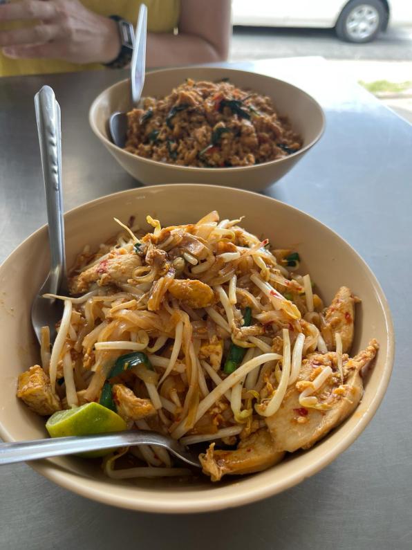 A delicious bowl of Pad Thai in Phuket Thailand