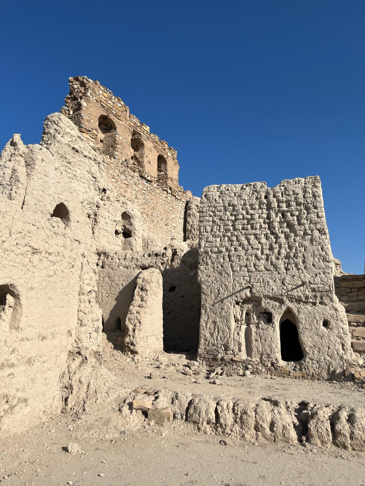The remains of an ancient brick city at Birkat Al Mouz Oman