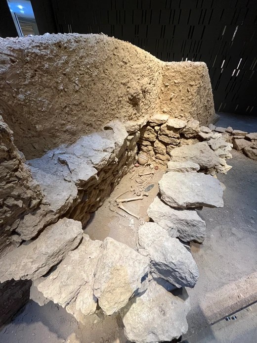 An exhibit on gravesites in the Bahrain National Museum