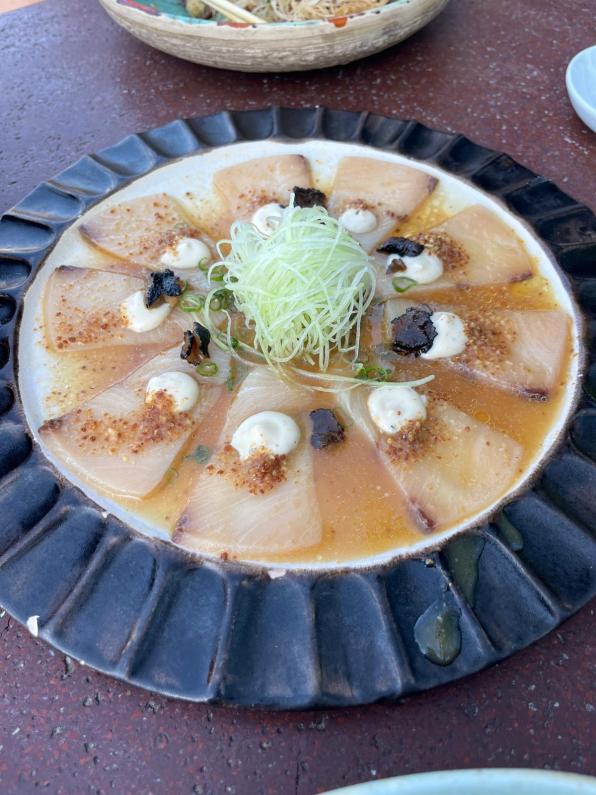 salmon carpaccio