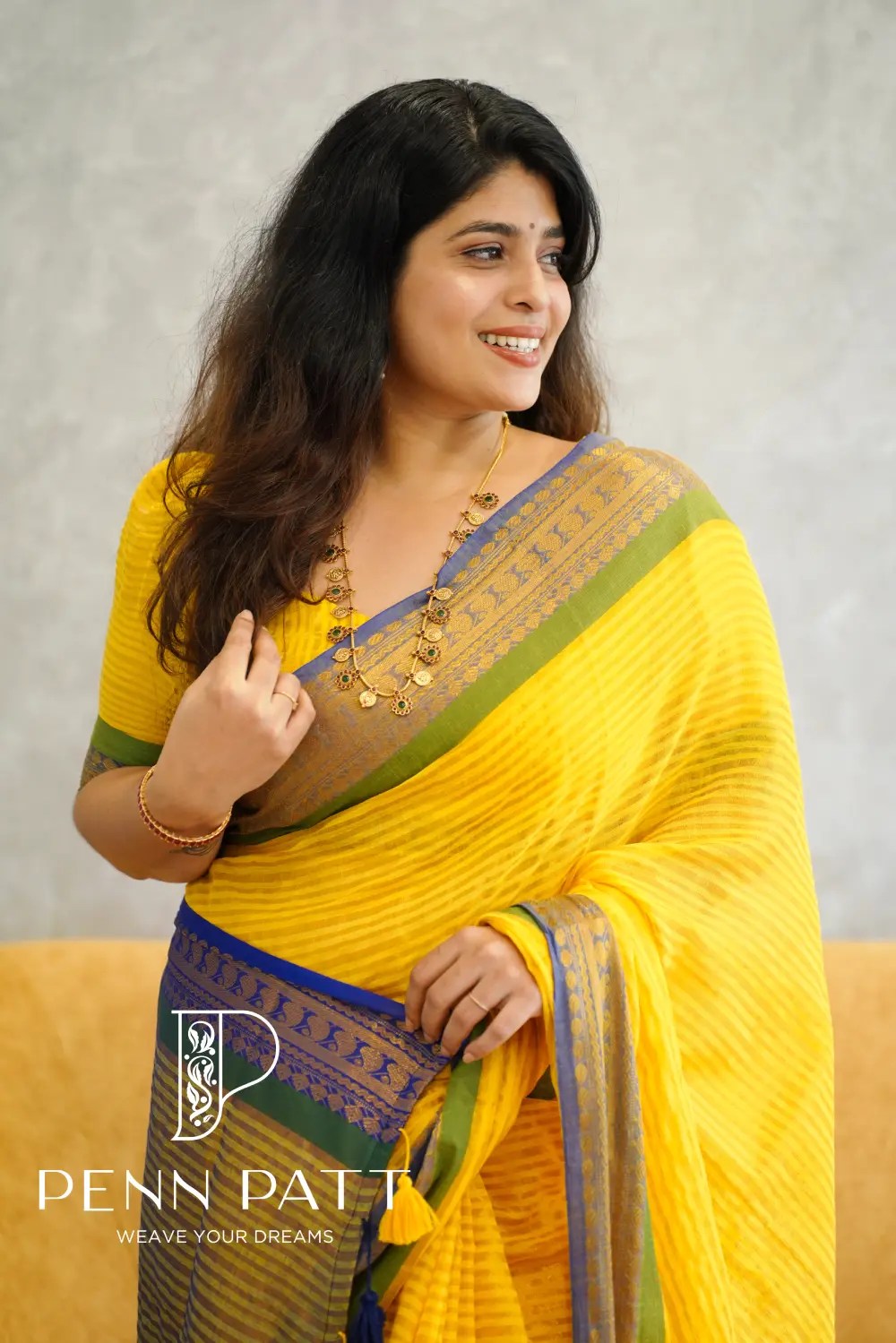 MANJAL MUL COTTON SAREE