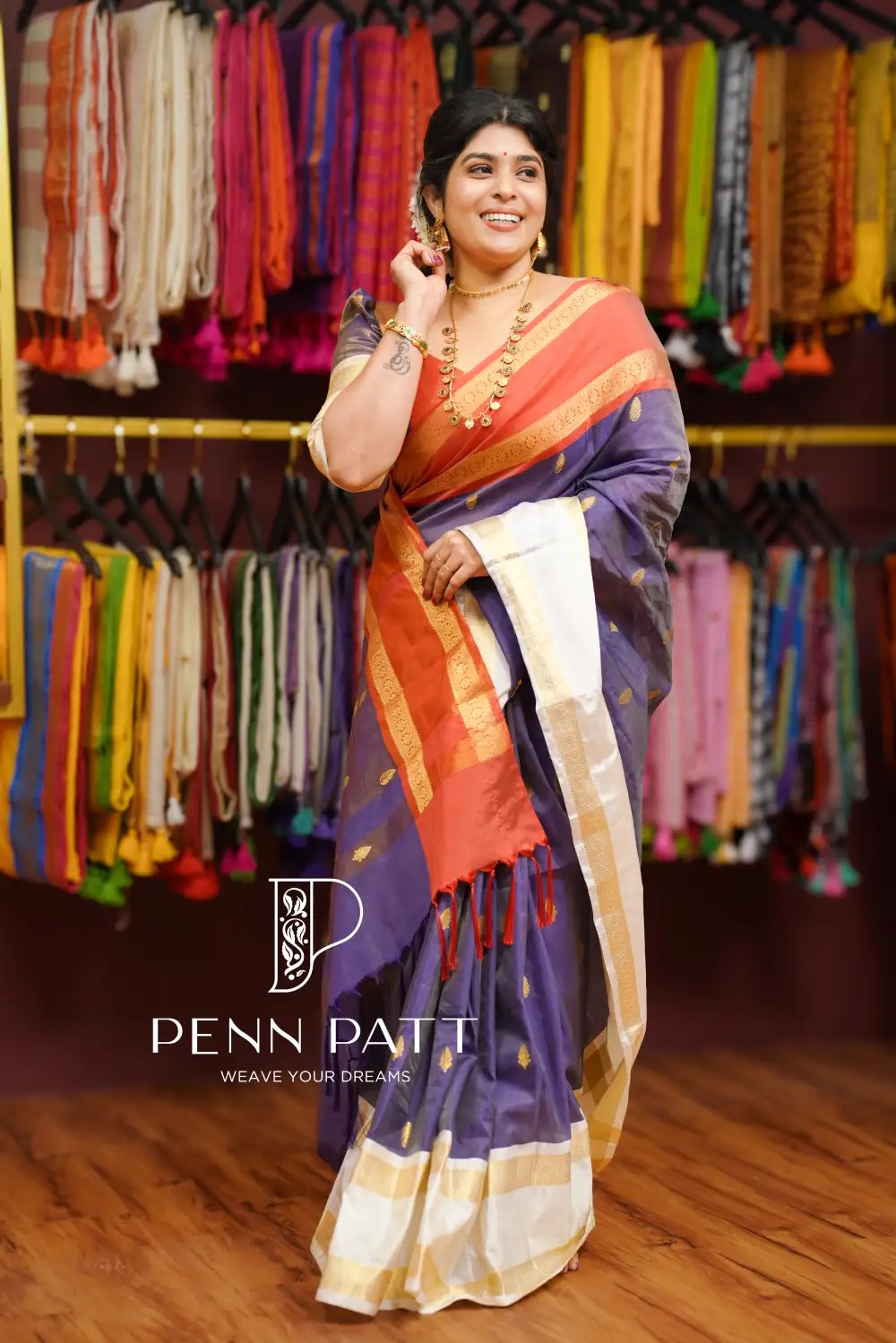 SARANGI SEMI KATAN SOFT SILK SAREE