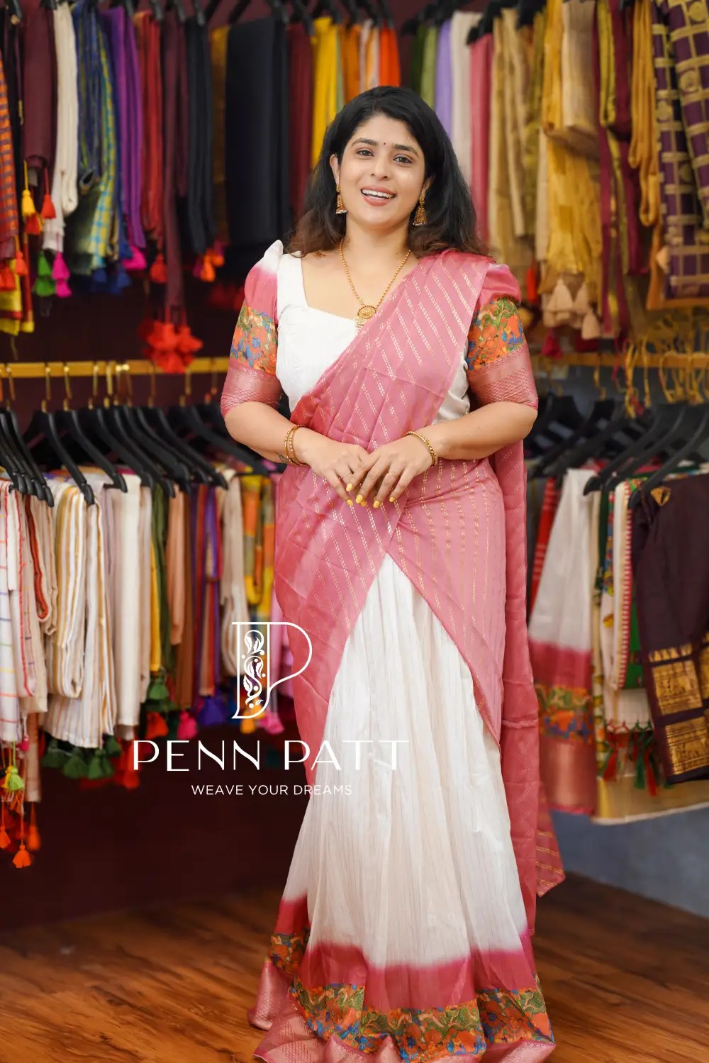 AMBUJAM DAVANI SET PREMIUM DOLA SILK