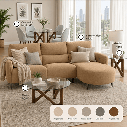 Decorando con sofá Chaise