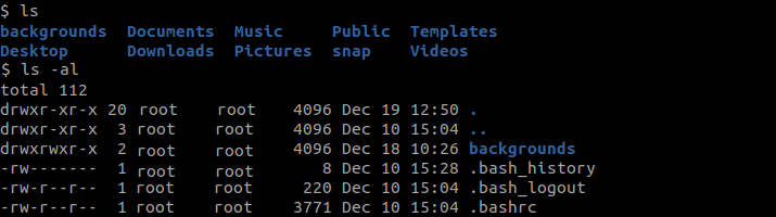 ls Command Linux