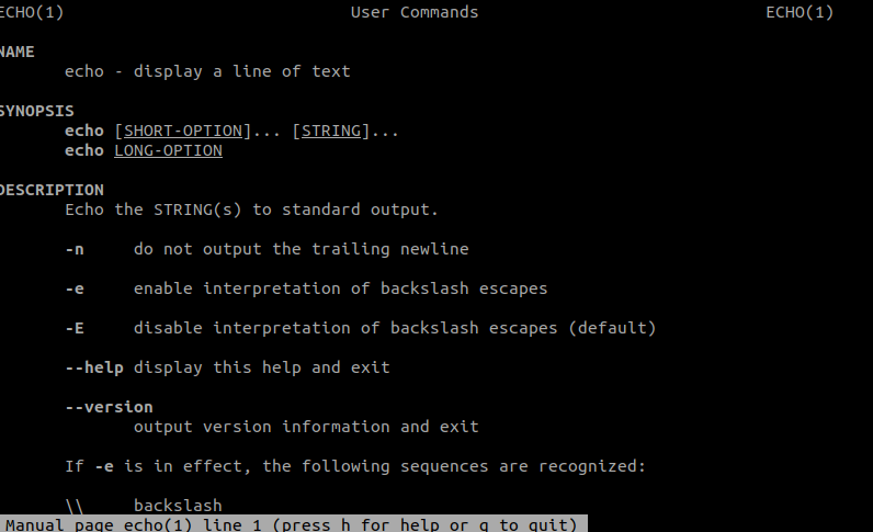 man Command Linux