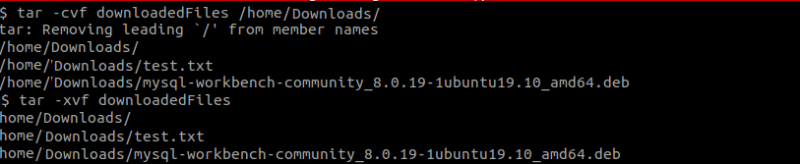 tar Command Linux