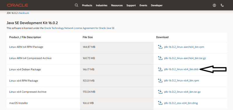 Oracle Java Download Page 1