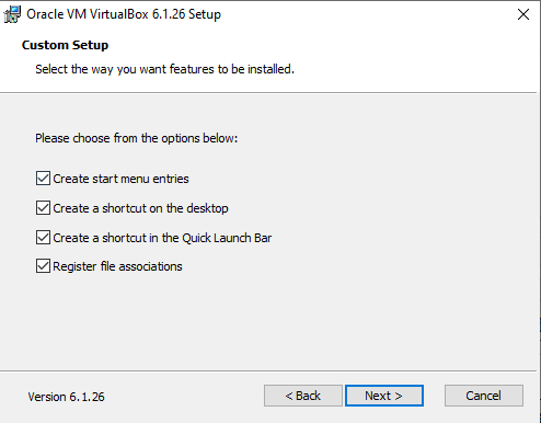 VirtualBox Custom Setup 2