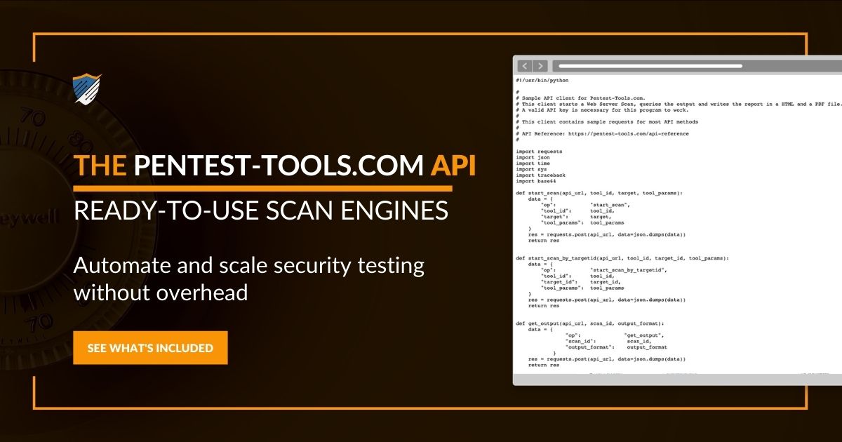 √ your bank information is safe as we do not store or view any data you entered. Vulnerability Scanning Api Automated Tests Pentest Tools Com