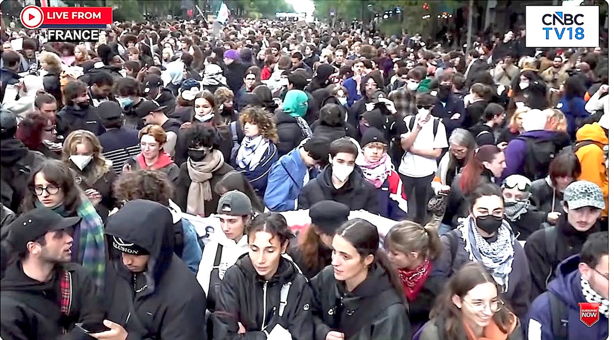 Paris, France student strike