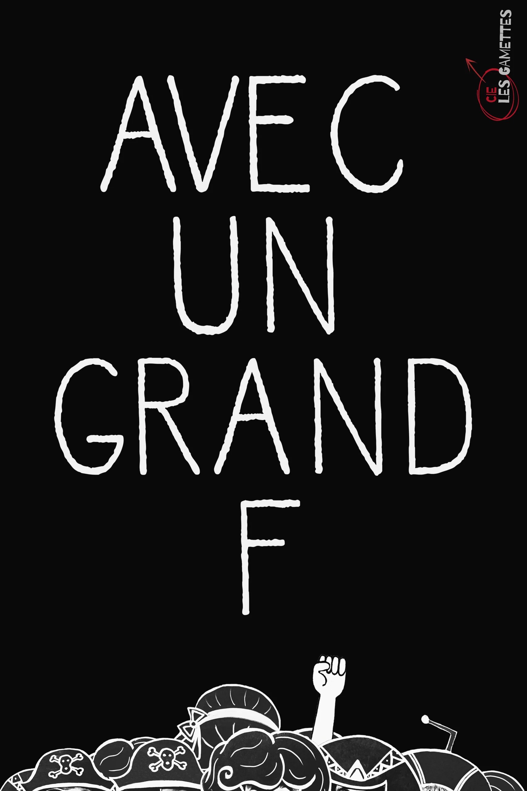Affiche avec un grand F