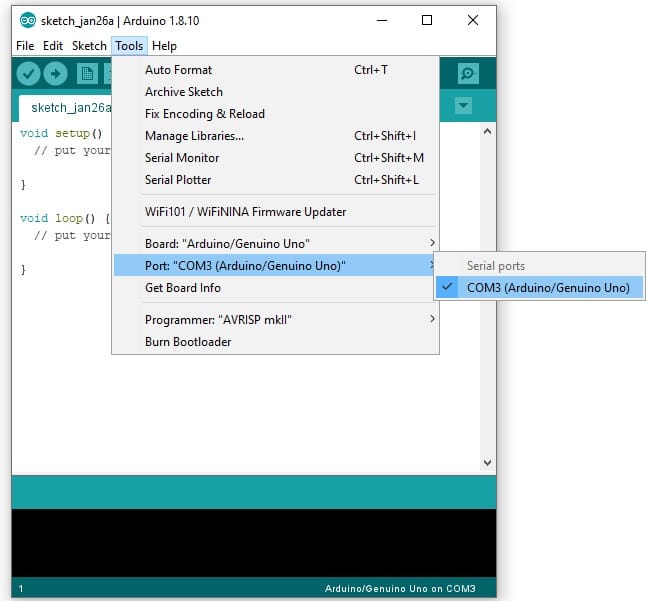 Arduino IDE: install on Windows PC and test it