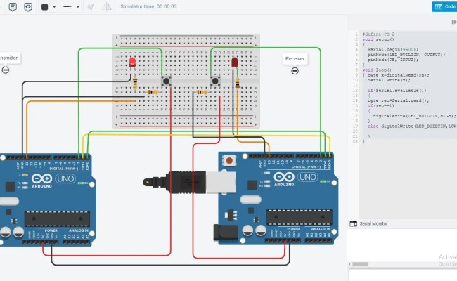 Communication Between Two Arduinos By Serial UART