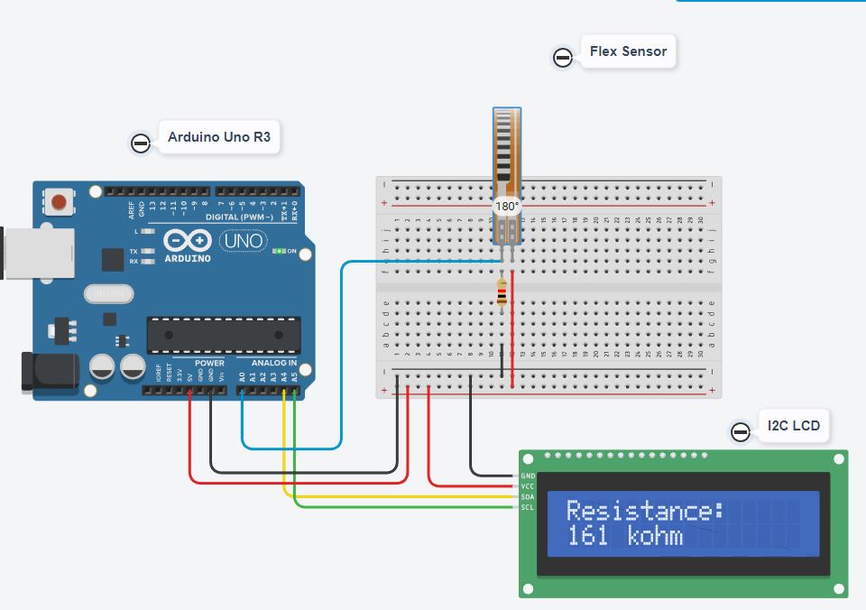 How to use a Flex Sensor with Arduino Uno