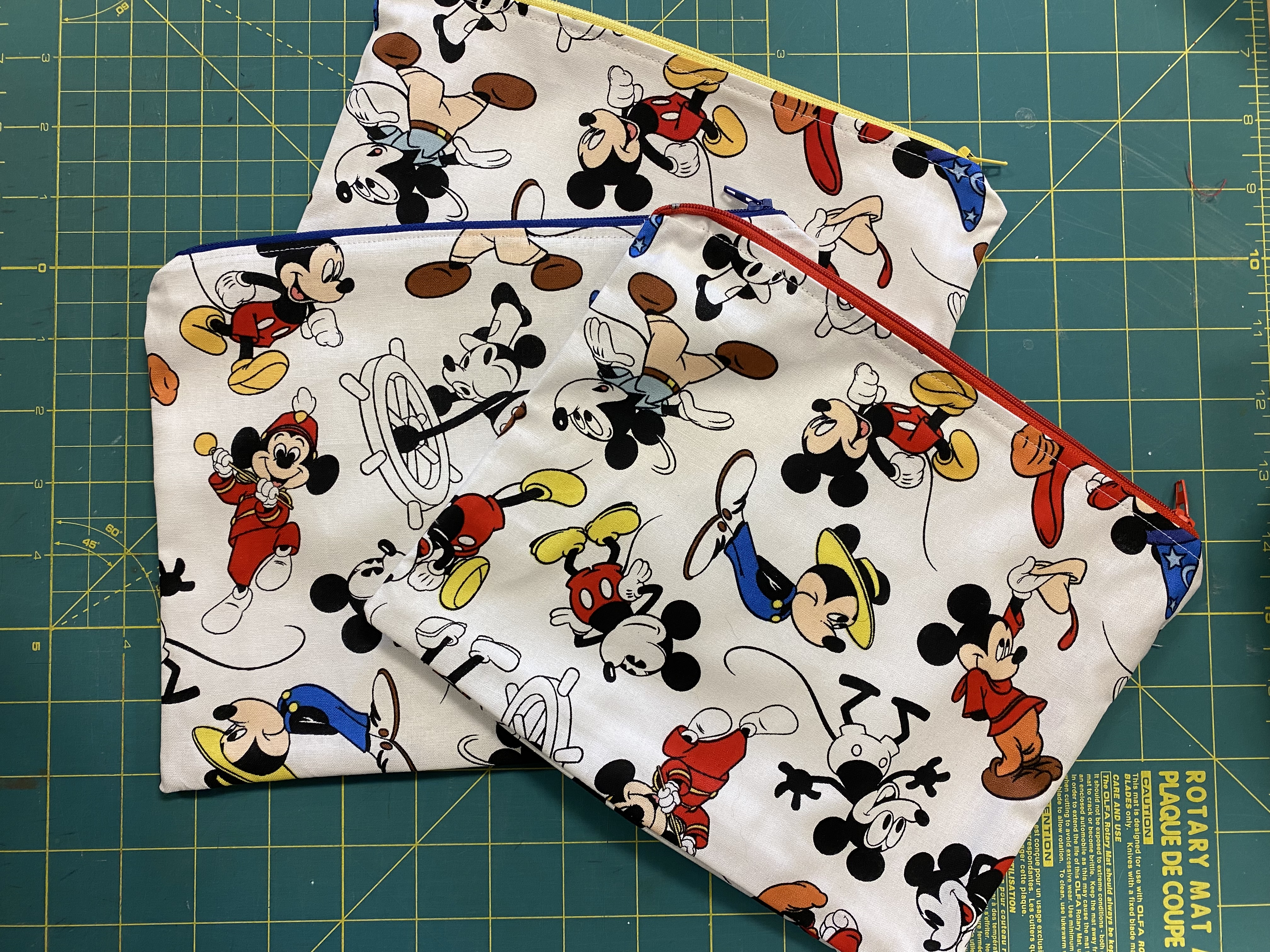 Mickey Mouse Zippered Pouch