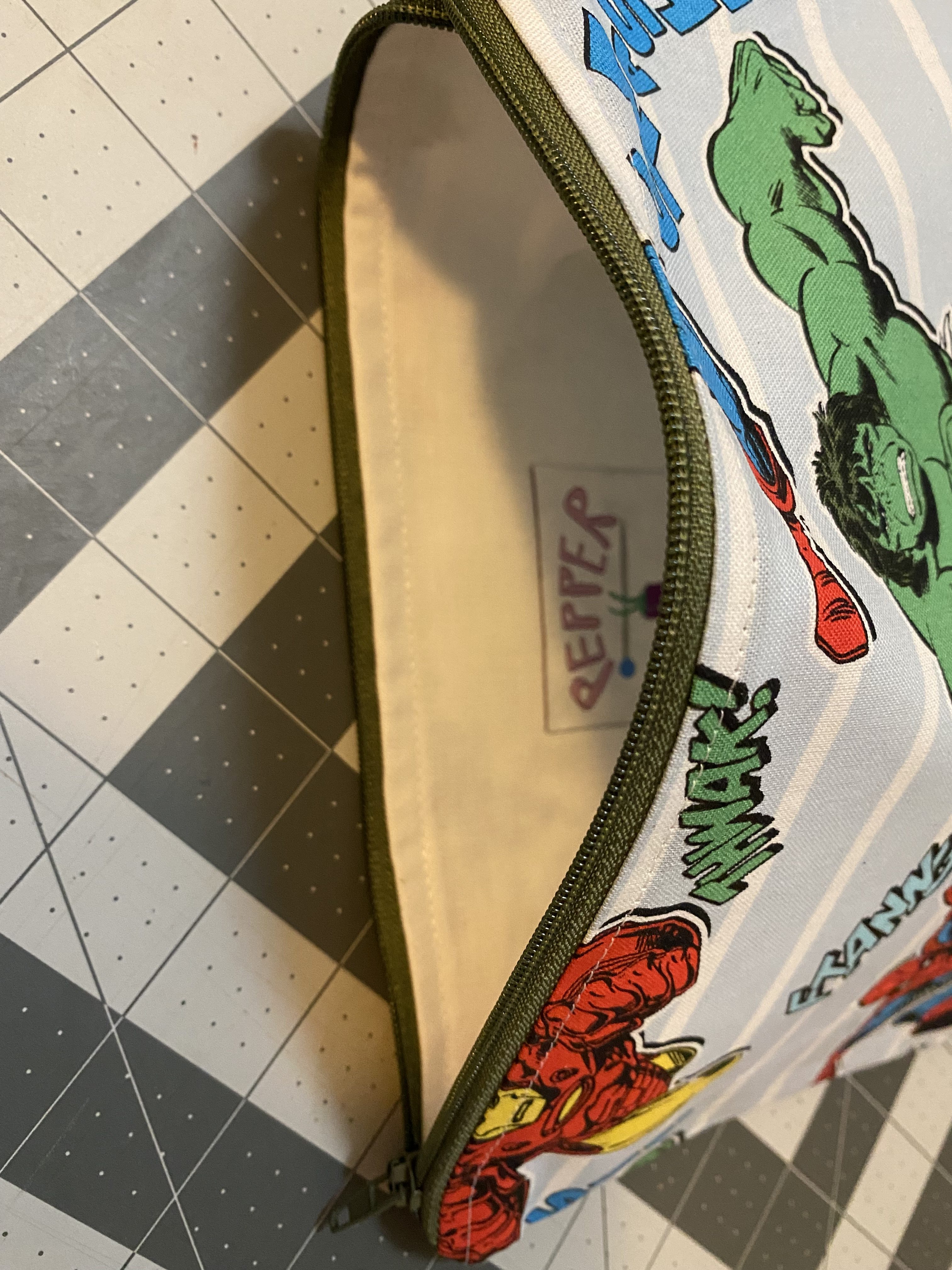 Superhero Zippered Pouches