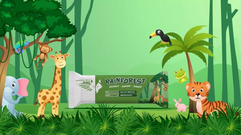 Peppermint Dragon Wolf Weasyl - Artistic City Texture - 4K