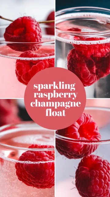 Ingredients photo for Sparkling Raspberry Champagne Float Recipe