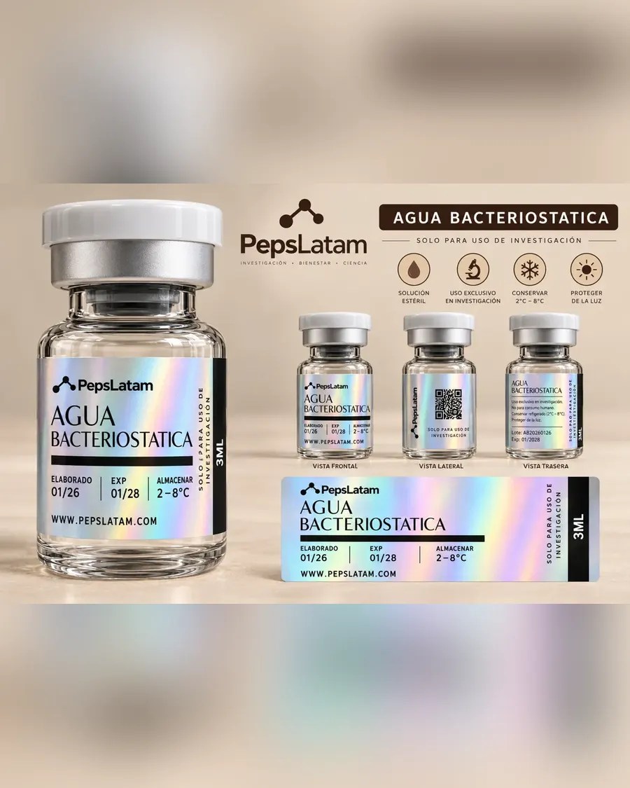 Agua bacteriostática 3 mL