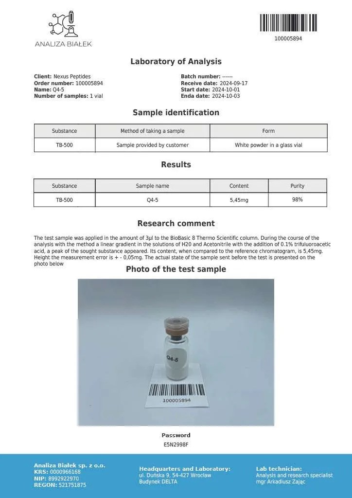 TB-500 2-5mg*10 vials