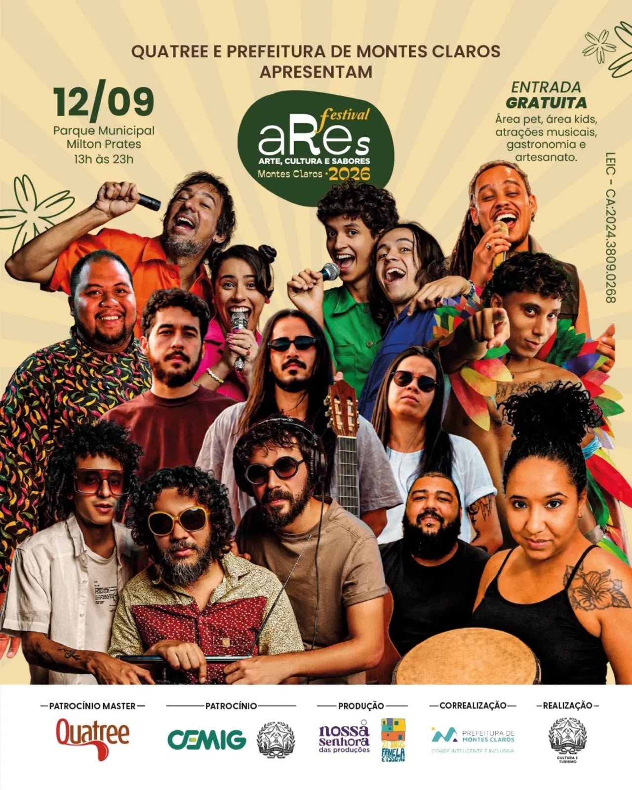 Festival ARES reúne música, gastronomia e cultura urbana em Montes Claros