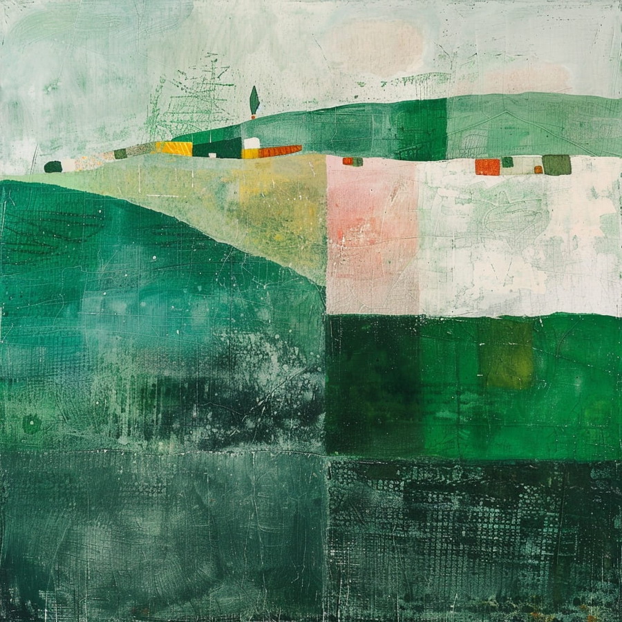 GANCI (GENCI) - akril na platnu, 60x78cm, 2025.