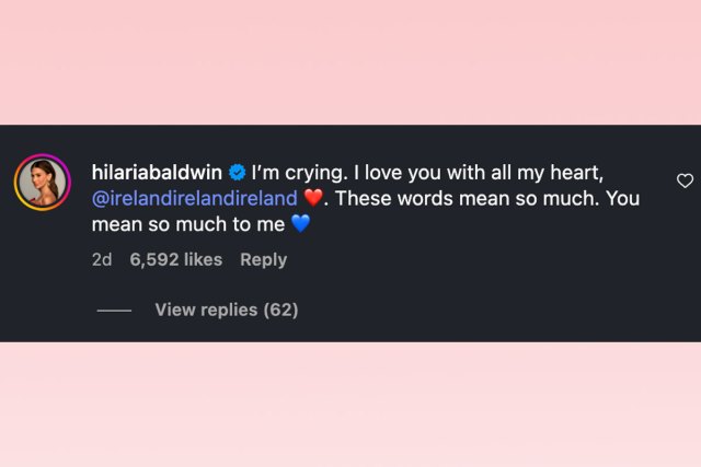 Hilaria Baldwin comments on Hilaria's IG post