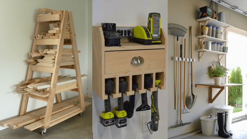 Para los objetos pequeños, clava algunos clavos. 15 Sorprendes Ideas Para Organizar Tu Garaje Sin Complicaciones Ideas Perfectas