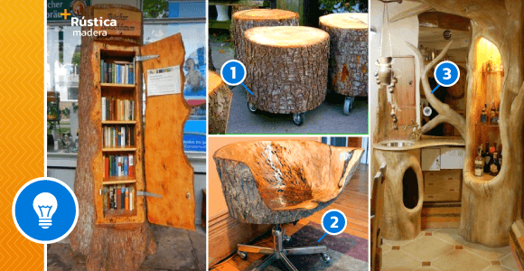 Muebles Unicos Hechos De Los Troncos De Arboles Parte 2