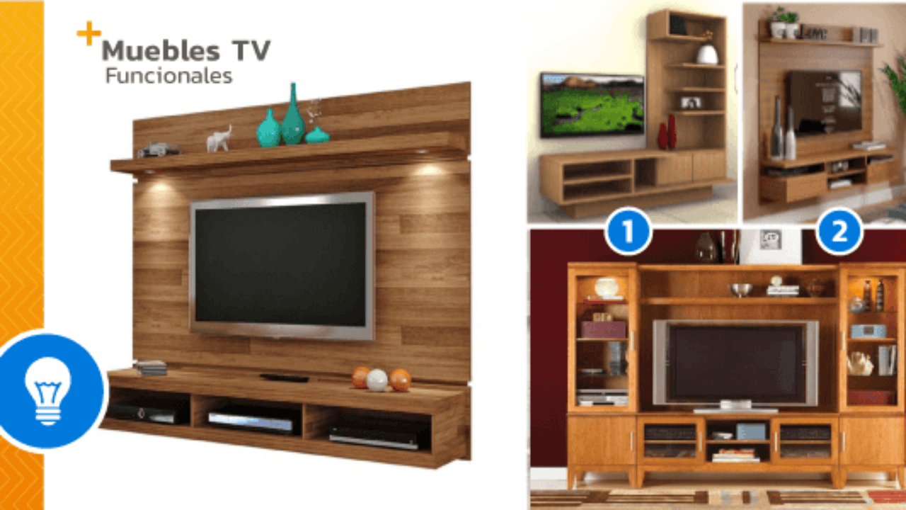 15 Elegantes Muebles De Madera Para Montar Tu Televisor Ideas Perfectas