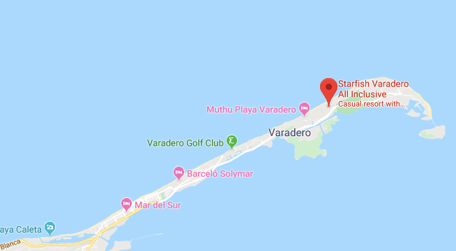 Starfish Varadero Resort Family Review And Honest Feedback Starfish Varadero Cuba Location Map 