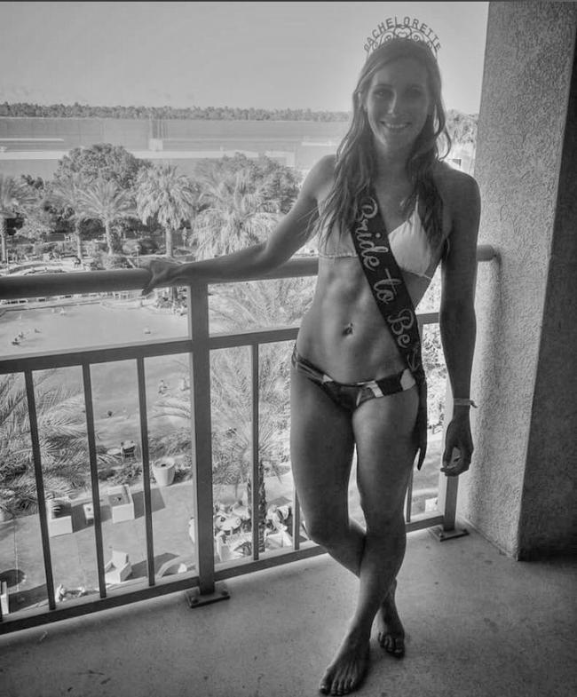 P360 member M.J. after her wedding prep.